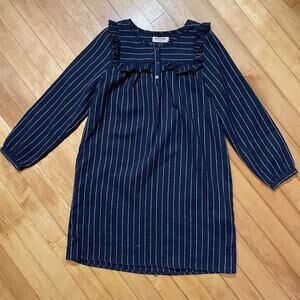 Nice Things Mini Navy And White Striped Dress